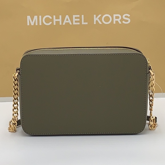 MICHAEL KORS LARGE EAST WEST CROSSBODY OLIVE COLOR - Picture 7 of 14